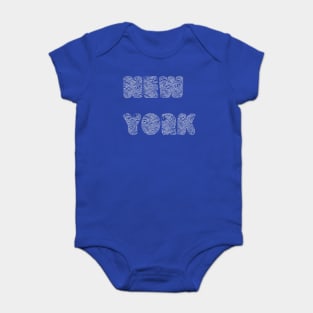 The Waves off New York Baby Bodysuit